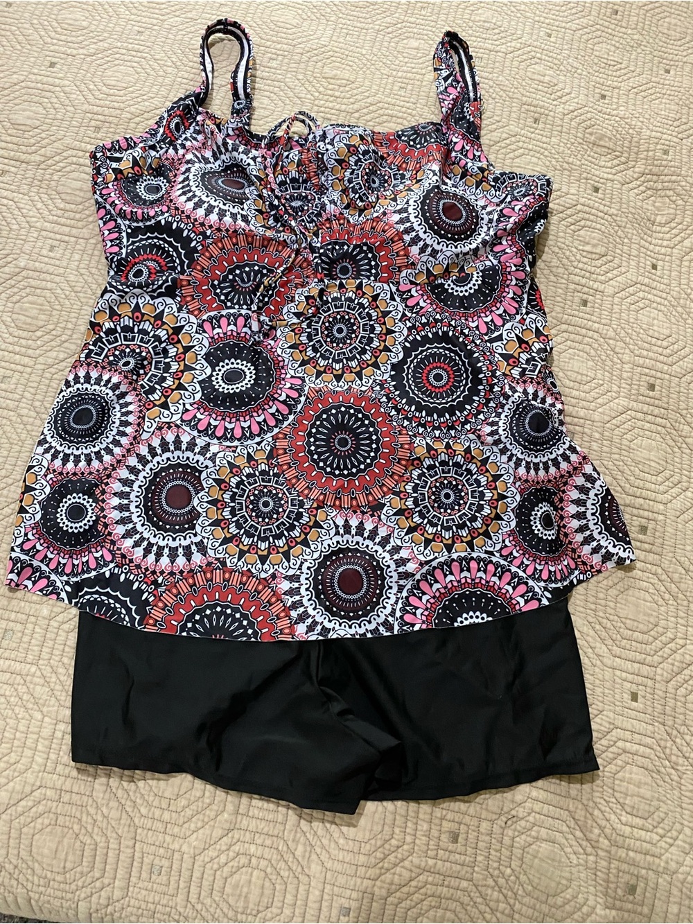 Yonique Women 2 Piece Flowy Tankini
Swimsuits With Boy Shorts Size 4X